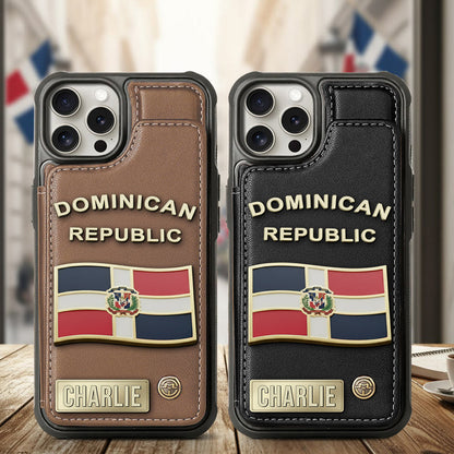 Proud Dominican - Personalized Expats Wallet Phone Case