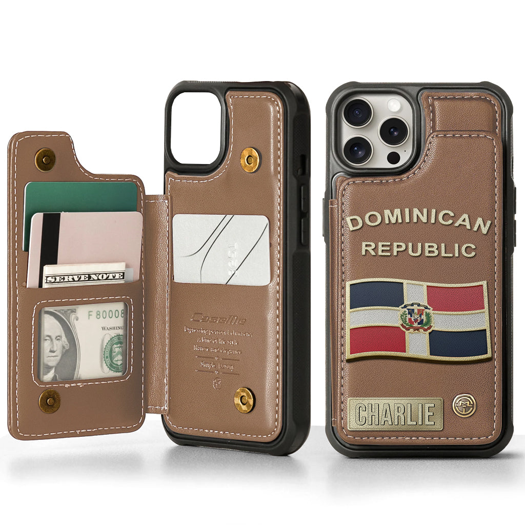 Proud Dominican - Personalized Expats Wallet Phone Case