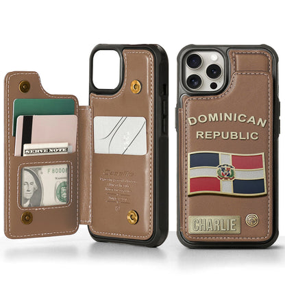 Proud Dominican - Personalized Expats Wallet Phone Case