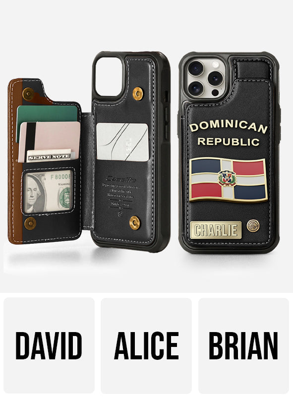 Proud Dominican - Personalized Expats Wallet Phone Case