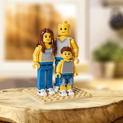 Couple Lego Style - Personalized Couple Custom Shaped Acrylic Plaque