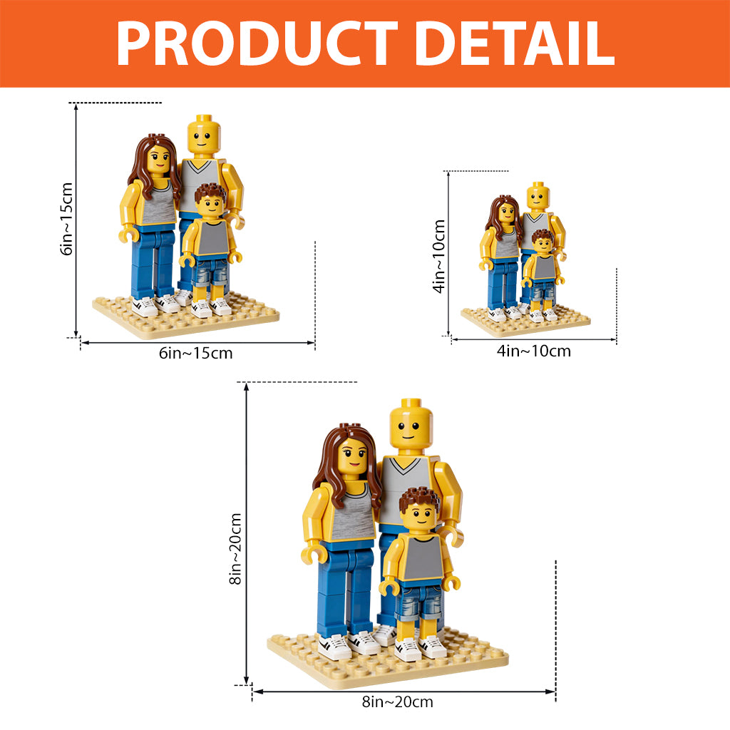 Couple Lego Style - Personalized Couple Custom Shaped Acrylic Plaque