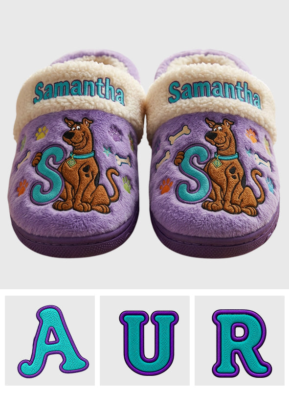 We're Solving Mysteries - Personalized Detective Dog Slippers