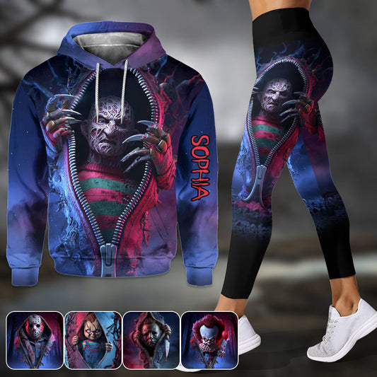 Scary Halloween - Personalized Horror Character Hoodie and Leggings