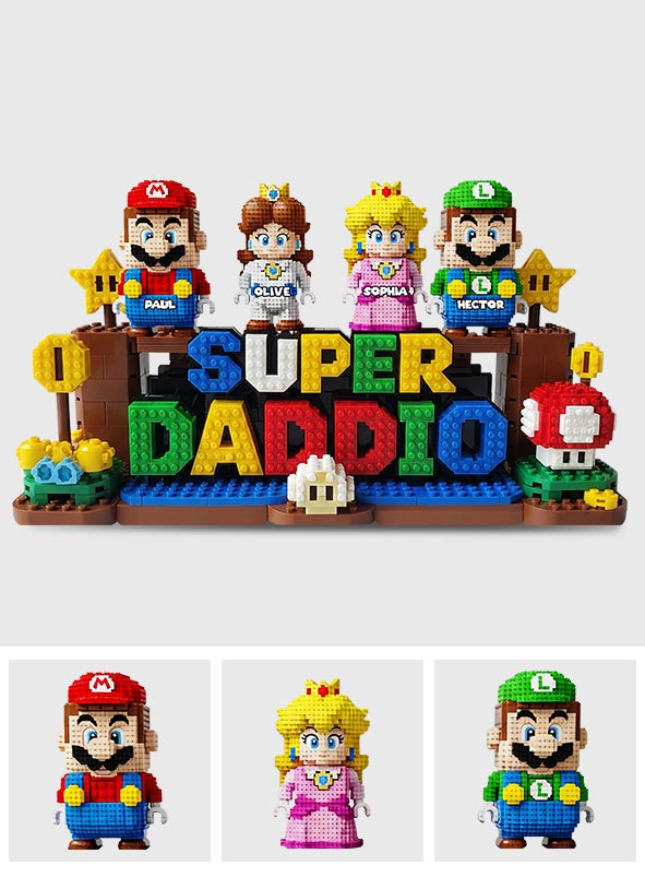 Superdad - Personalized Father Custom Shaped Acrylic Plaque