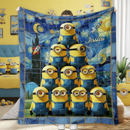 Cute Mini Banana - Personalized Blanket