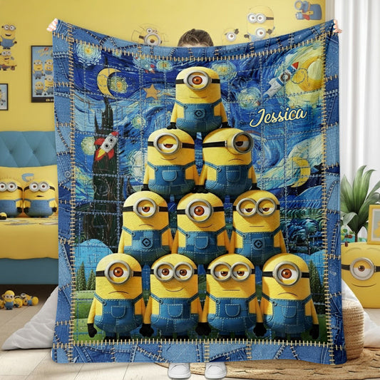 Cute Mini Banana - Personalized Blanket