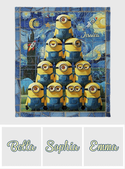 Cute Mini Banana - Personalized Blanket