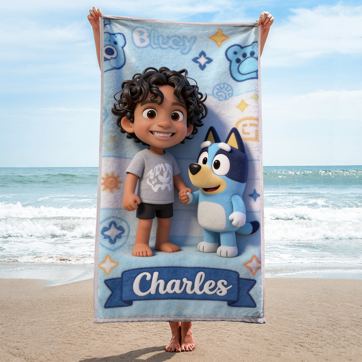 Custom Any Character - Personalized Kid Quick-dry Beach Towel/ Bath Towel