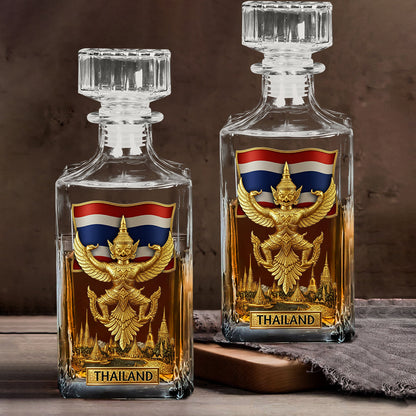 Proud Thailand - Personalized Expats Whiskey Decanter Set