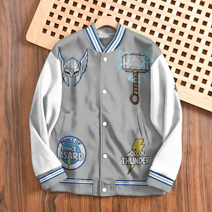 Superhero Gift For Kids - Personalized Kid Varsity Jacket