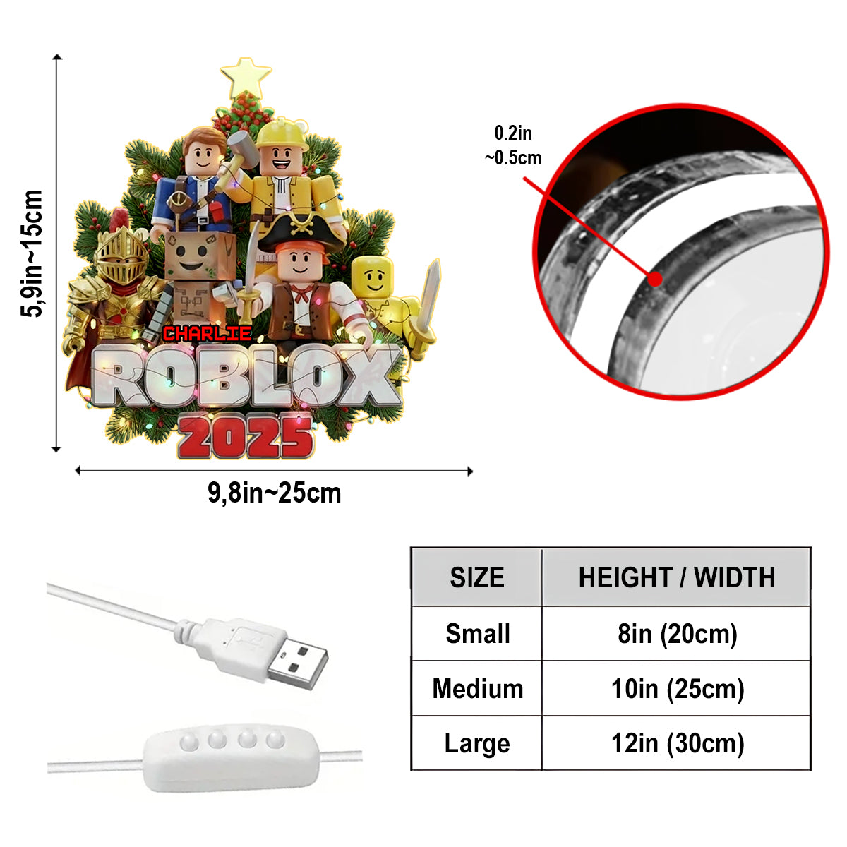 Role Play Game - Personalized 3D Gaming Acrylic LED Night Light
