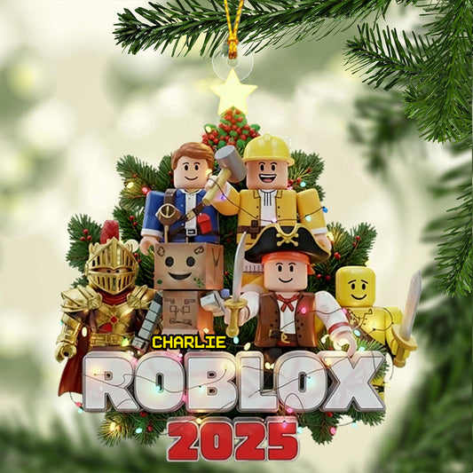 Role Play Game Christmas - Personalized 3D Gaming Transparent Ornament
