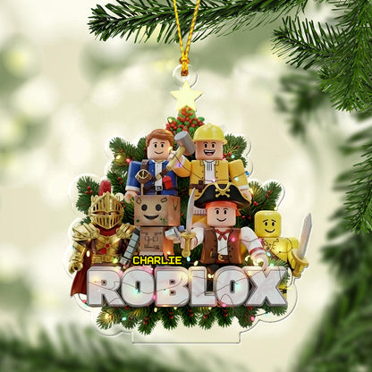 Role Play Game Christmas - Personalized 3D Gaming Transparent Ornament