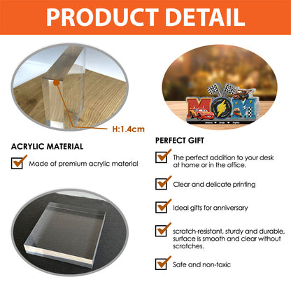 Mom Cars - Personalized Cars Custom Shaped Acrylic Plaque