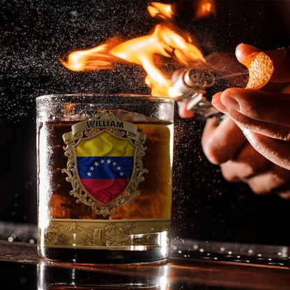Flag of Venezuela - Personalized Expats Whiskey Glass