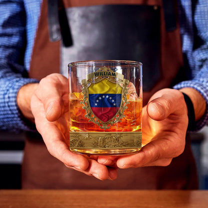 Flag of Venezuela - Personalized Expats Whiskey Glass