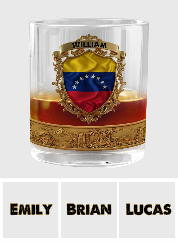 Flag of Venezuela - Personalized Expats Whiskey Glass