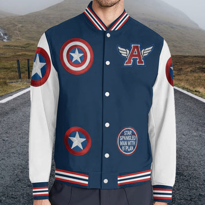 Superhero Gift For Kids - Personalized Kid Varsity Jacket