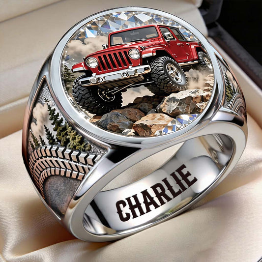 Off Road Car - Personalized Car Signet Ring
