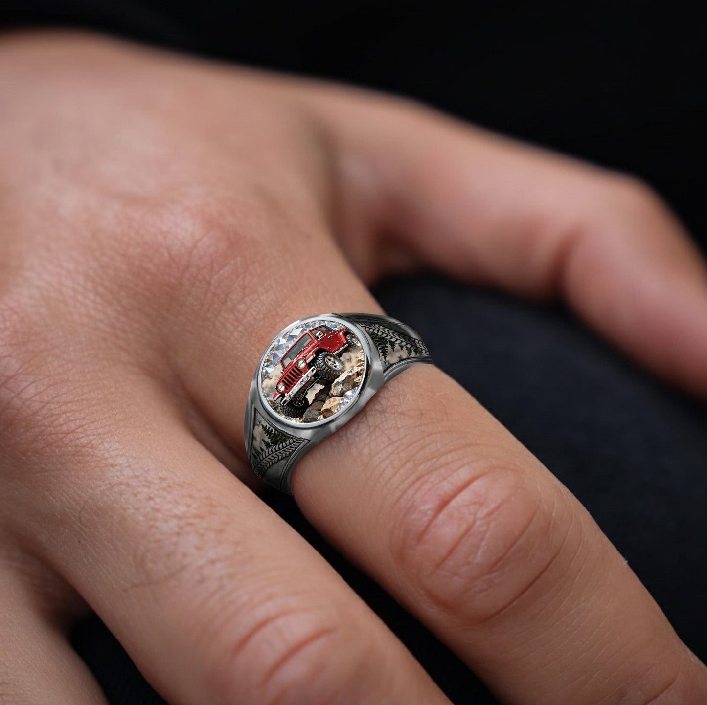 Off Road Car - Personalized Car Signet Ring