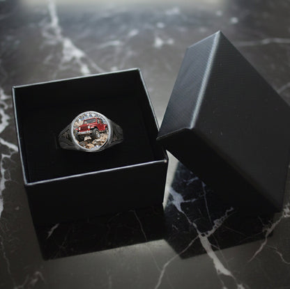 Off Road Car - Personalized Car Signet Ring