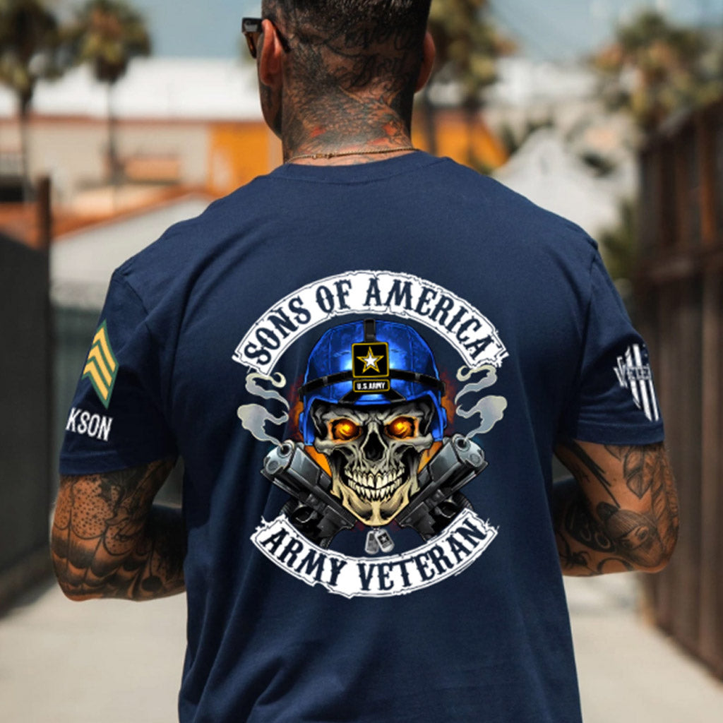 Proud Veteran - Personalized Veteran All Over Shirt