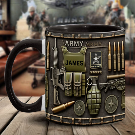 This We'll Defend - Personalized Veteran Accent Mug