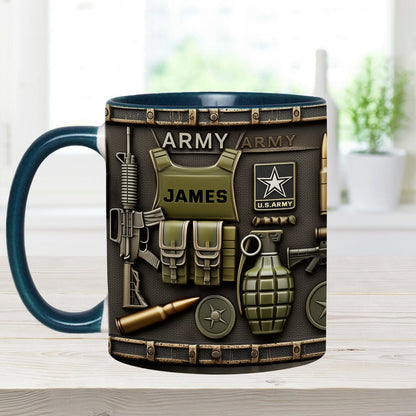 This We'll Defend - Personalized Veteran Accent Mug