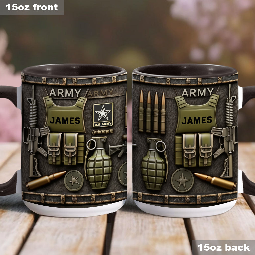 This We'll Defend - Personalized Veteran Accent Mug