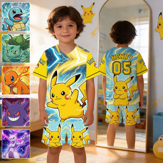 Friends - Personalized Monster Trainer Kid T-shirt & Shorts