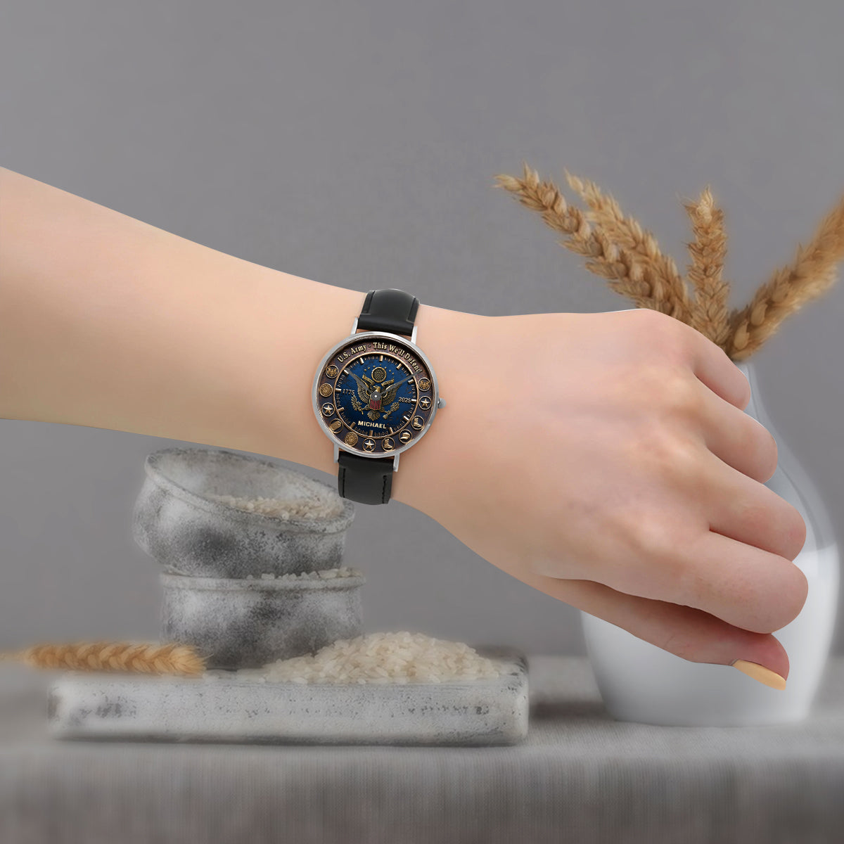 This We'll Defend - Personalized Veteran Hand Watch