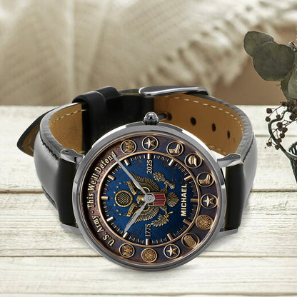 This We'll Defend - Personalized Veteran Hand Watch