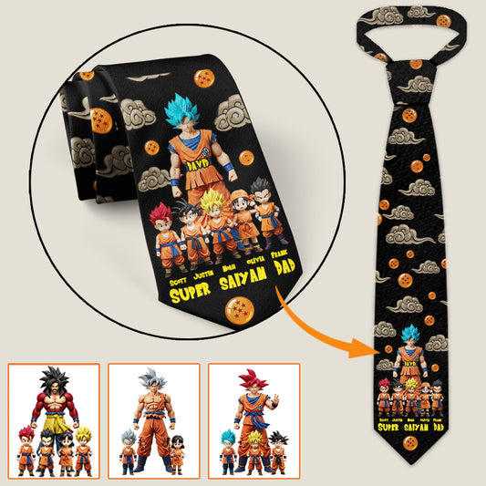 Strong Dad - Personalized Seven Balls Necktie