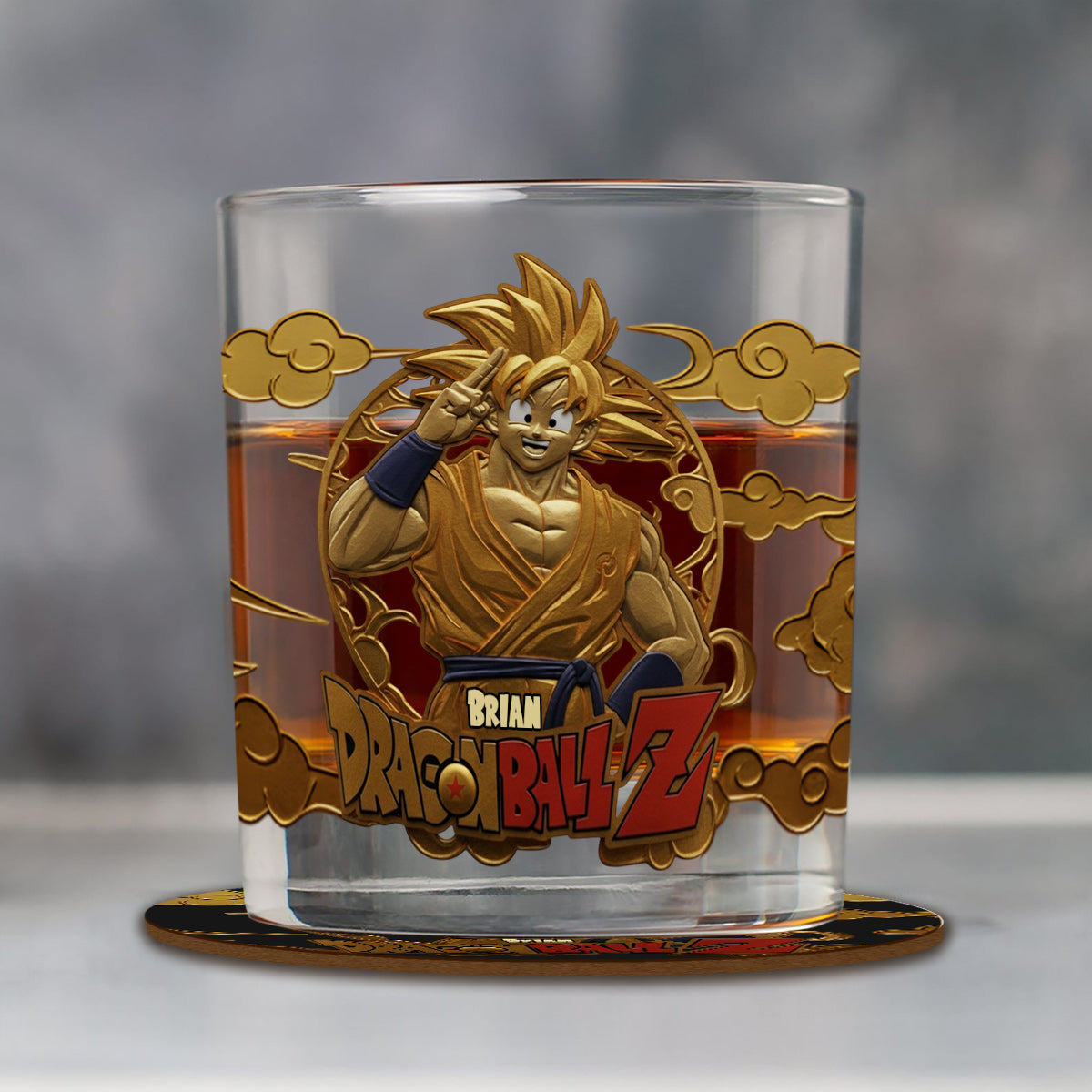 The Seven Balls - Personalized Seven Balls Whiskey Glass