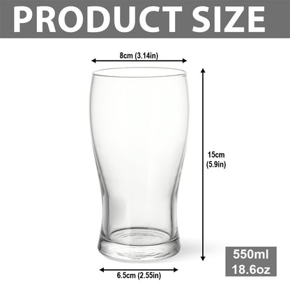 Patriotic Veteran - Personalized Veteran Beer Pint