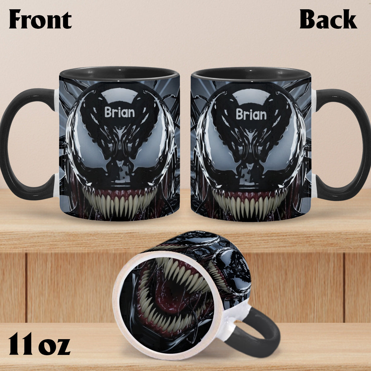 Symbiote Creature - Personalized Marvelous Universe Bottom Printed Accent Mug