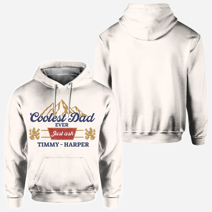Coolest Dad Ever - Personalized Father All Over Shirt