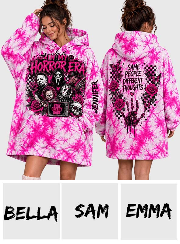 In My Horror Movie - Personalized Horror Character Blanket Hoodie