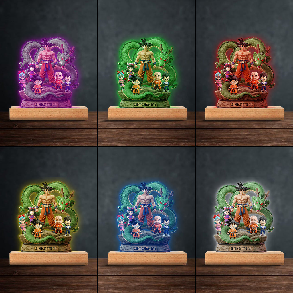 Best Dad Ever - Personalized Seven Balls Custom Shaped Acrylic Plaque