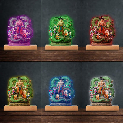 Best Dad Ever - Personalized Seven Balls Custom Shaped Acrylic Plaque