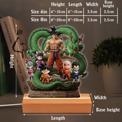 Best Dad Ever - Personalized Seven Balls Custom Shaped Acrylic Plaque