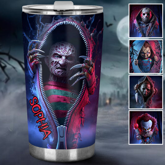 Scary Halloween - Personalized Horror Character Tumbler