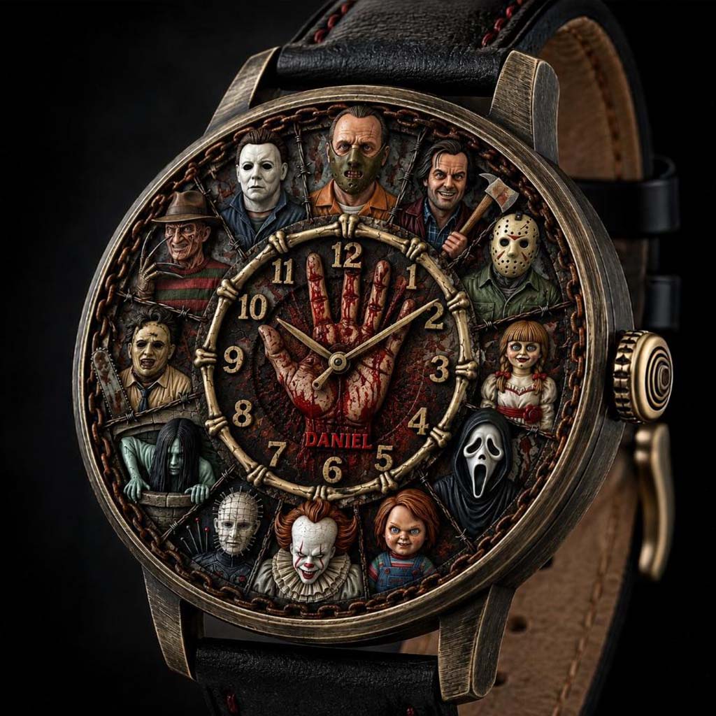Scary Time - Personalized Horror Character Hand Watch