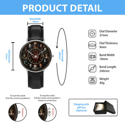 Scary Time - Personalized Horror Character Hand Watch