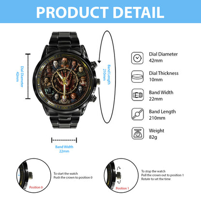 Scary Time - Personalized Horror Character Hand Watch
