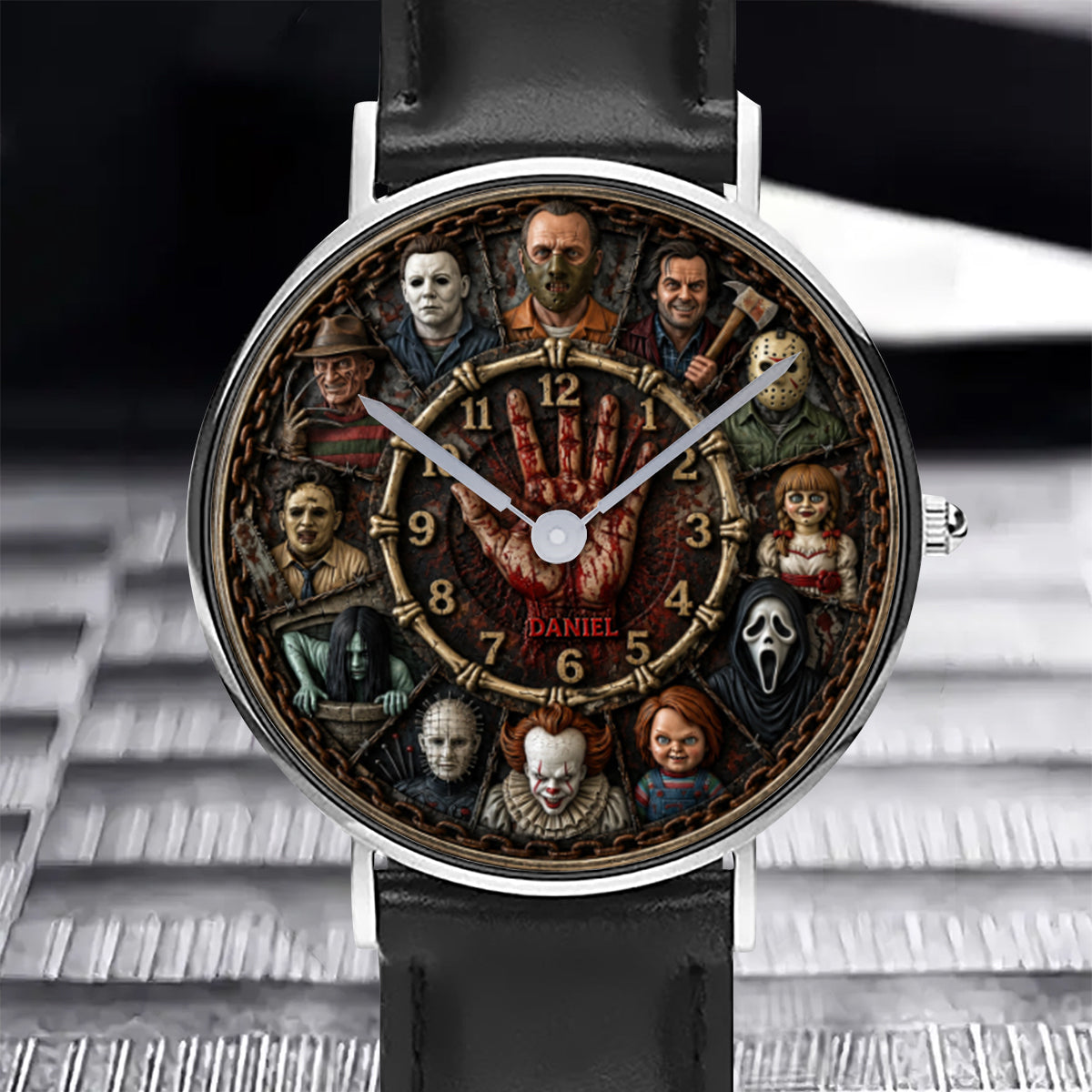 Scary Time - Personalized Horror Character Hand Watch