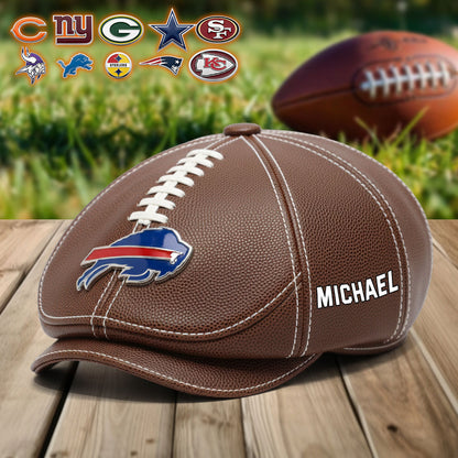 American Football Season - Personalized Football Newsboy Cap