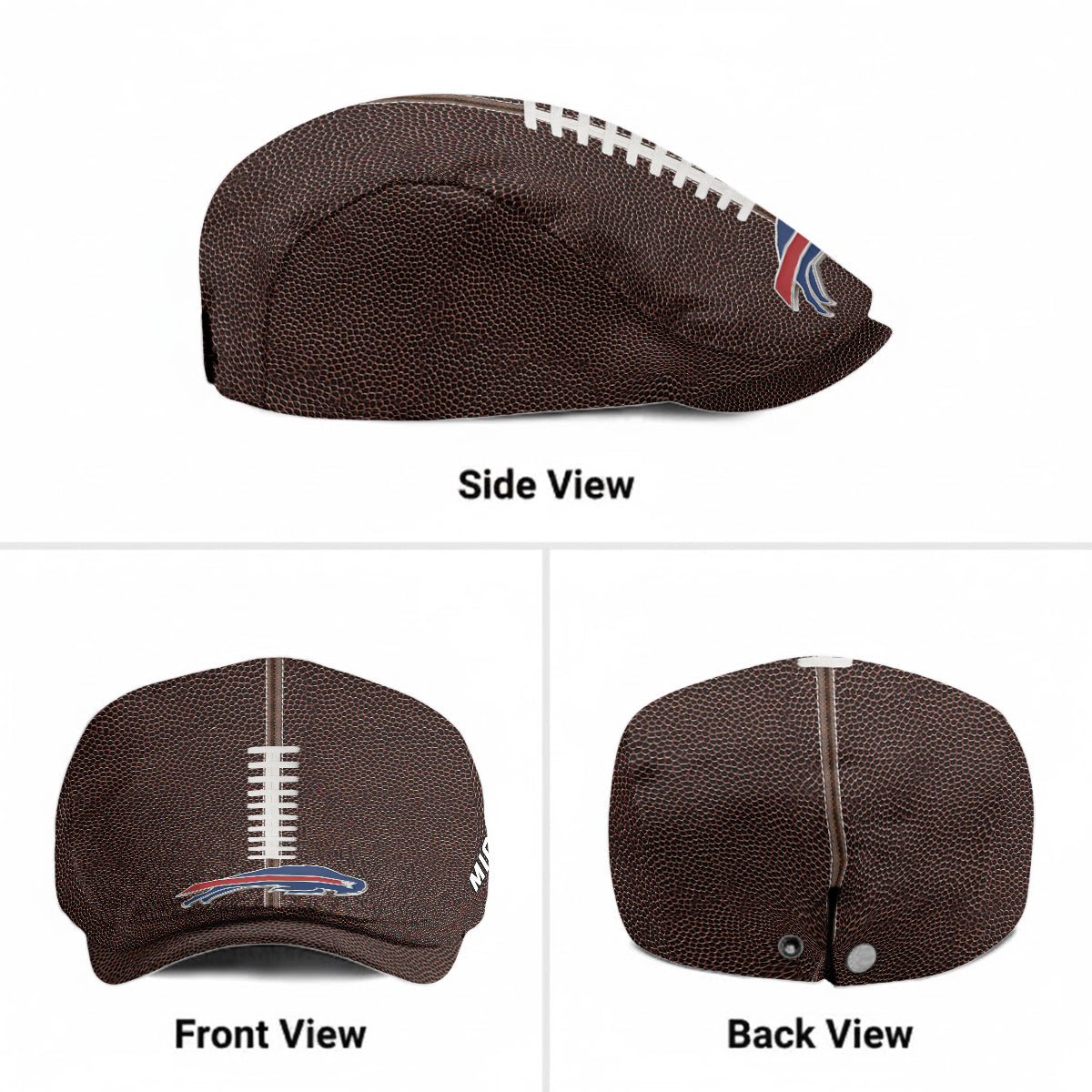 American Football Season - Personalized Football Newsboy Cap