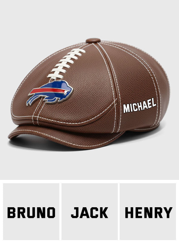 American Football Season - Personalized Football Newsboy Cap